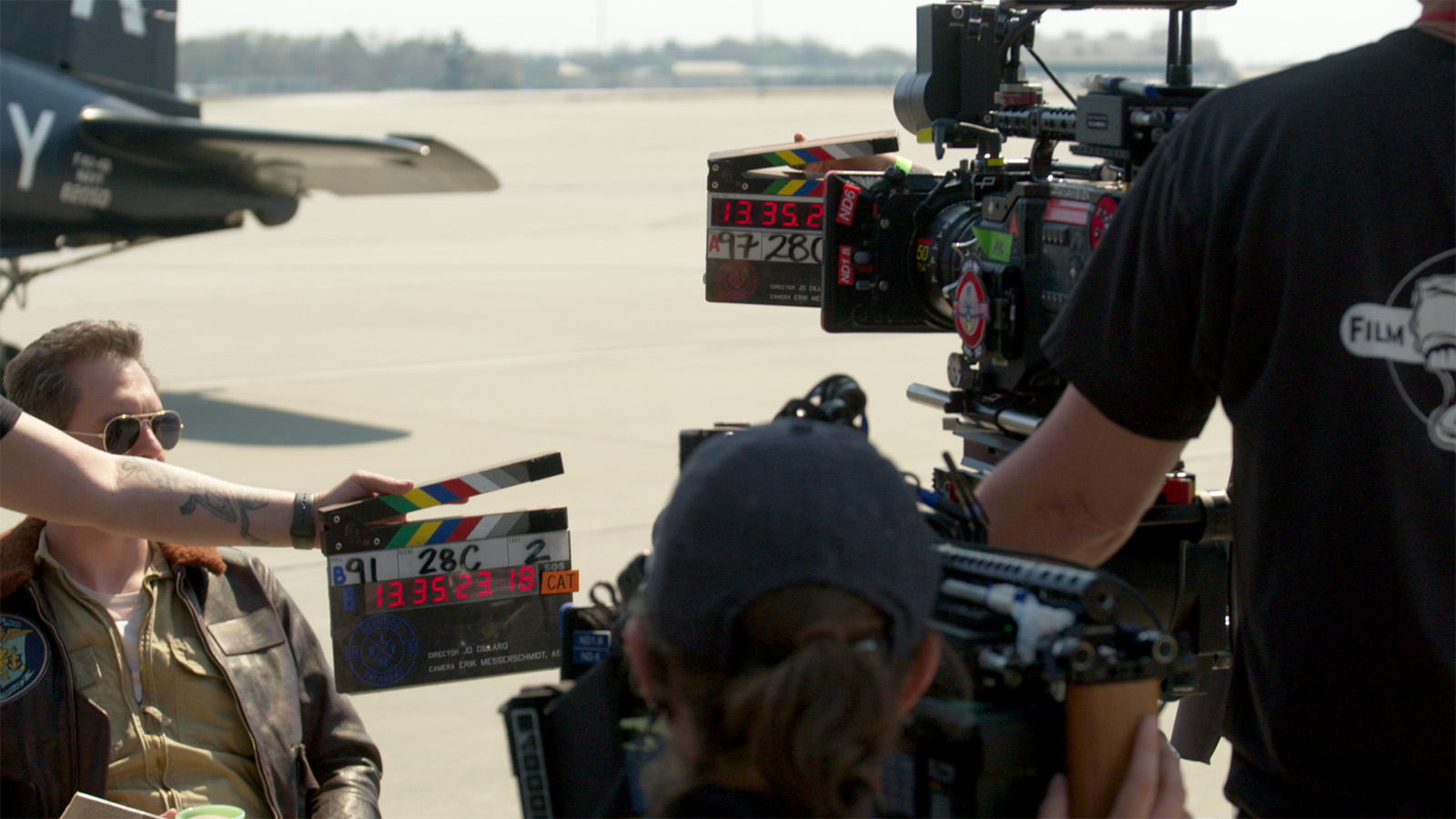 Devotion was shot on a variety of cameras, including the Panavision Millennium DXL2 shown here. Image © Sony Pictures Entertainment