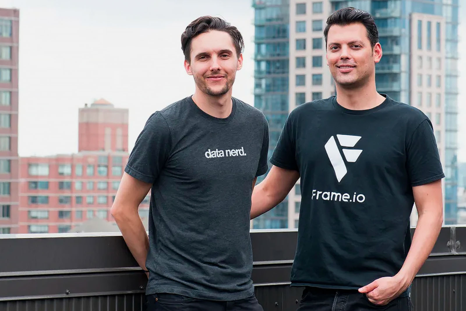 Frame.io founders John Traver (L) and Emery Wells back in 2016.