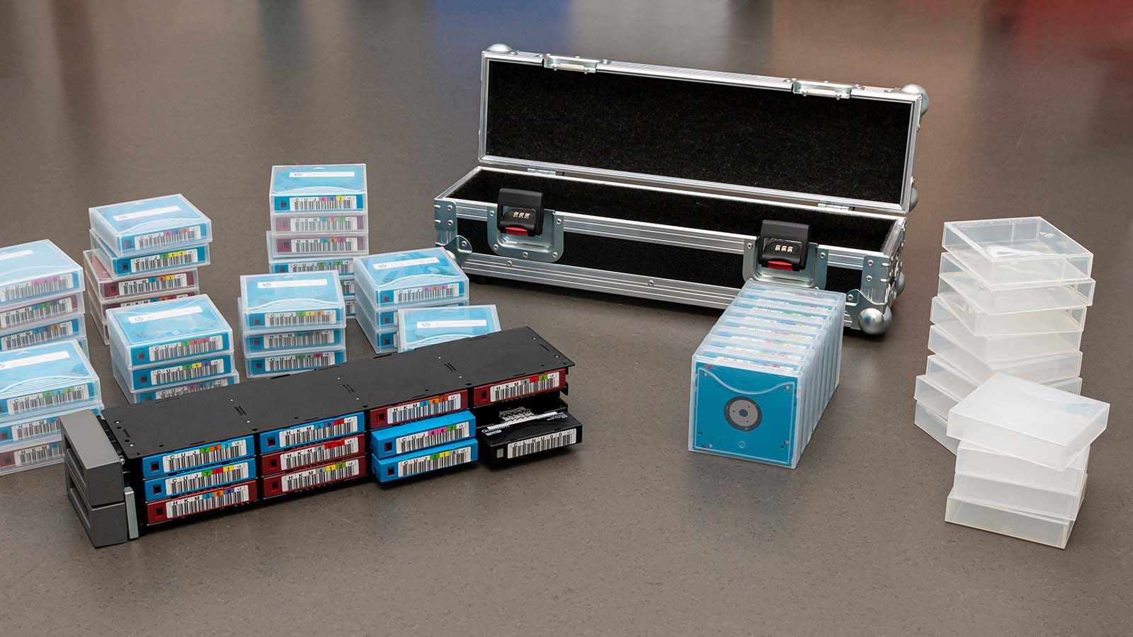 LTO (Linear Tape Open) cartridges are a proven cost-effective storage solution for large archives.