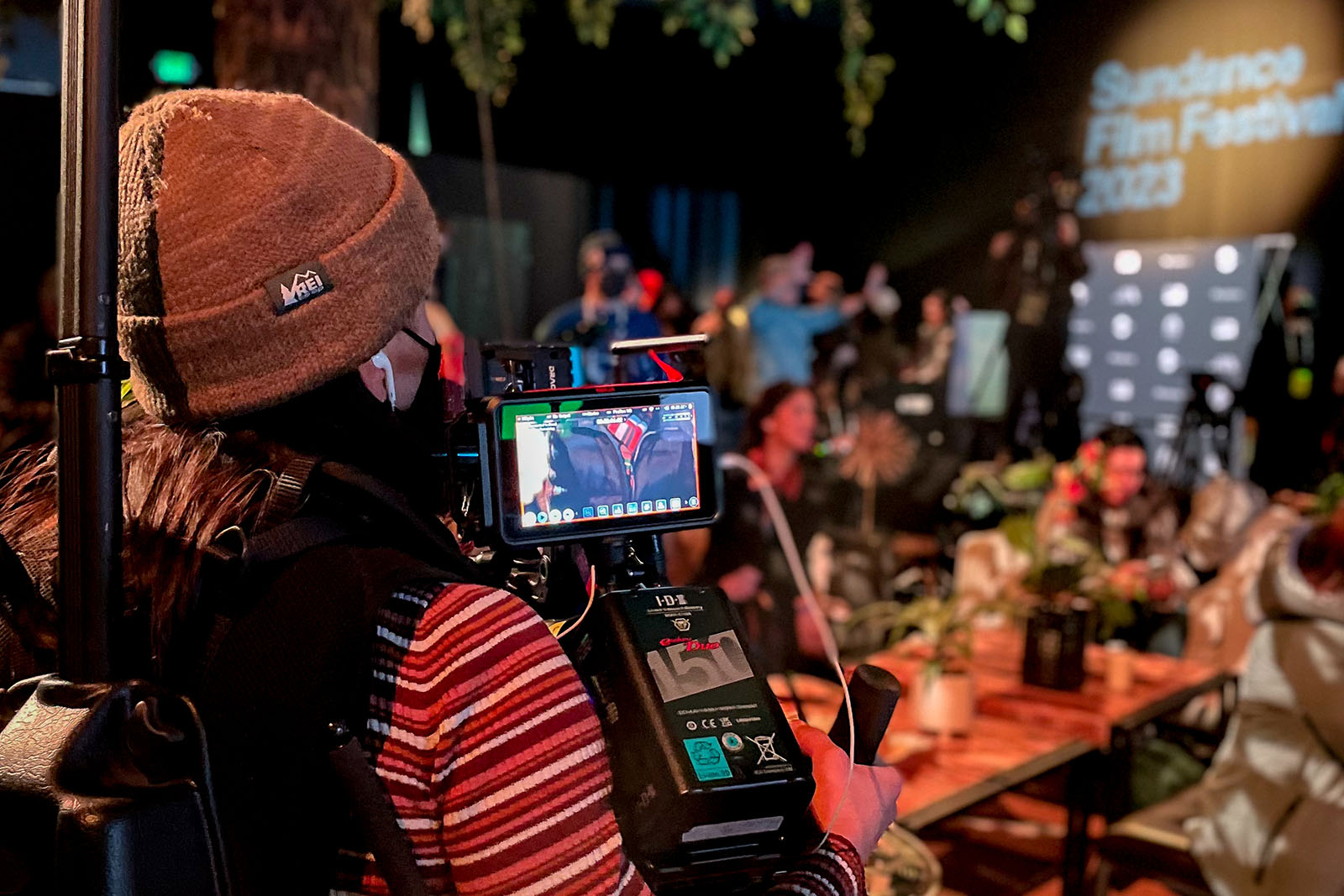 Atomos camera operator at Sundance 2023