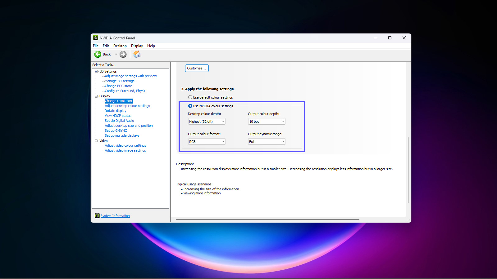 Optimize NVIDIA Control Panel settings for gaming performance