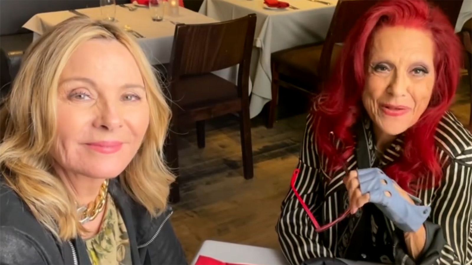 Sex and the City’s Kim Cattrall with Patricia Fields.