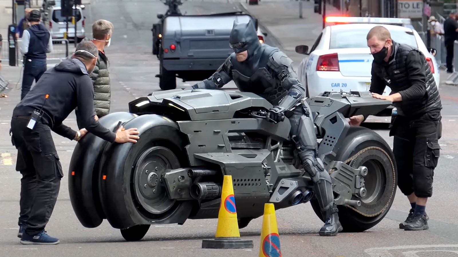 Batbike on the streets of Glasgow