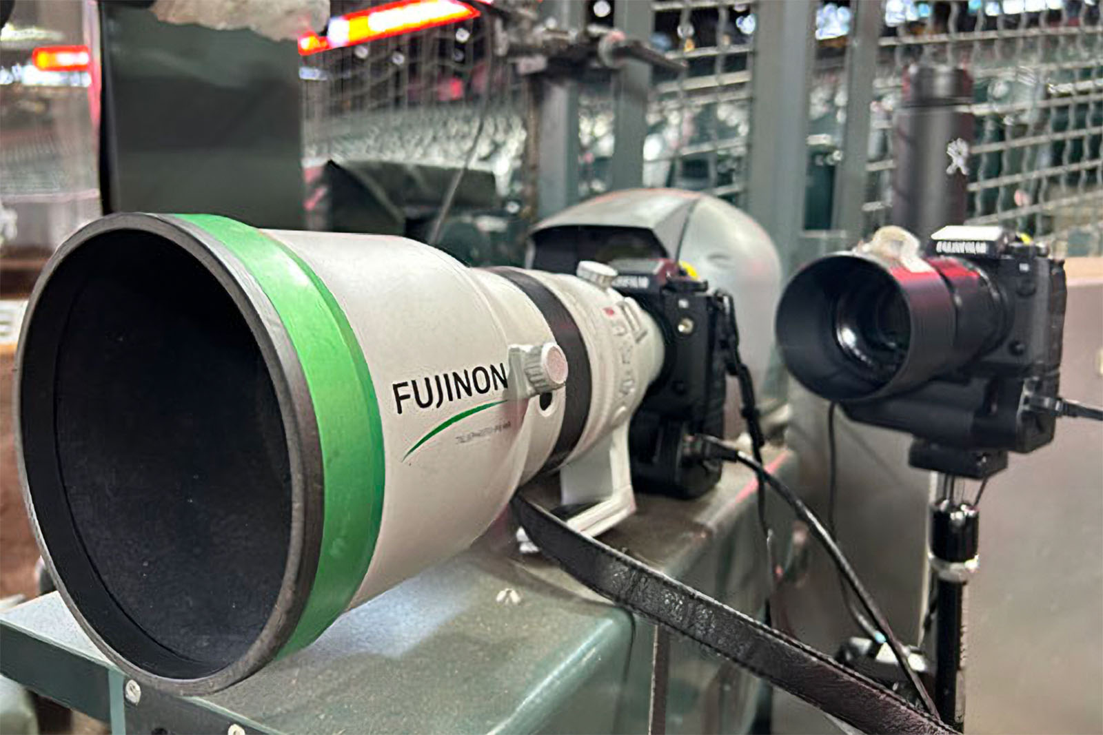 The FUJIFILM X-H2S with a Fujinon 200mm lens