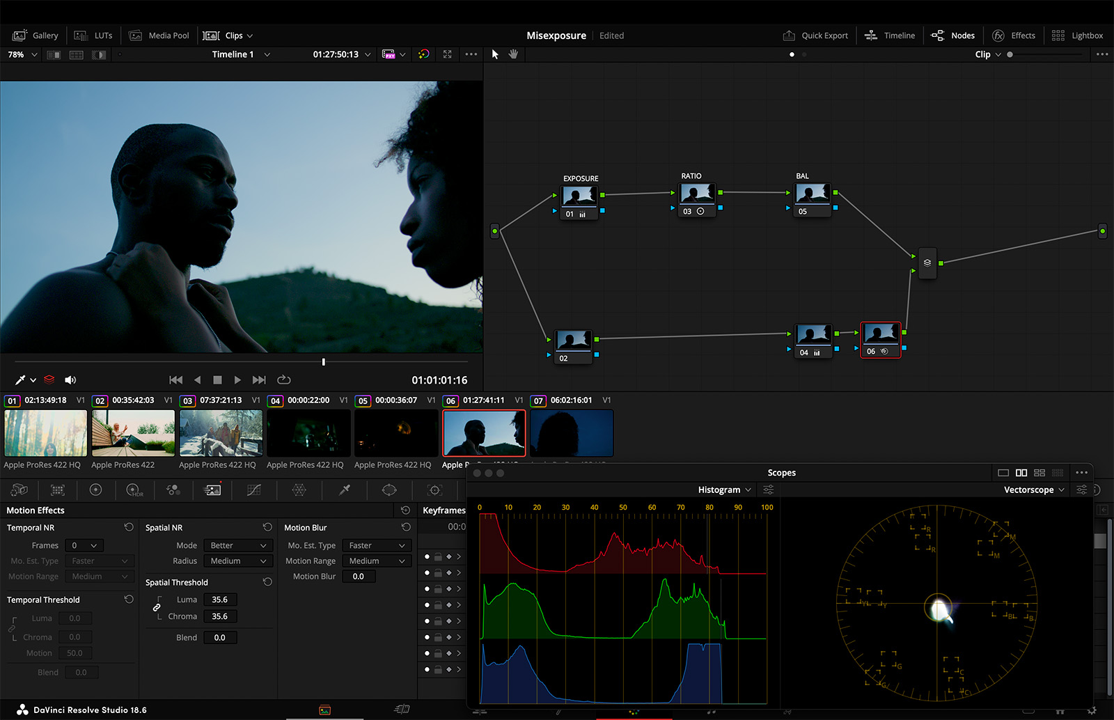 Working the image within its limits in Resolve
