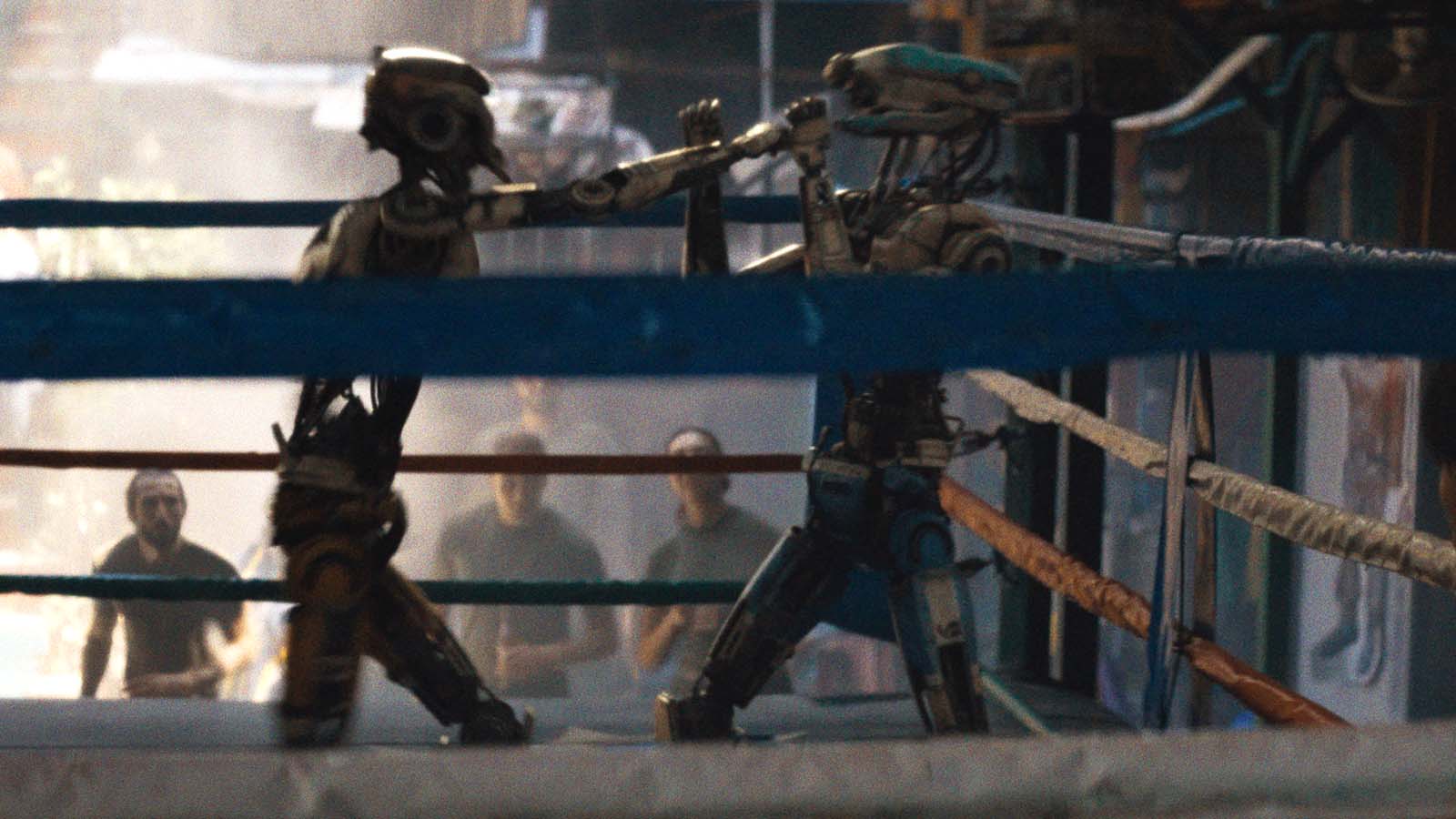 A nod towards Rock 'Em Sock 'Em Robots in The Creator.