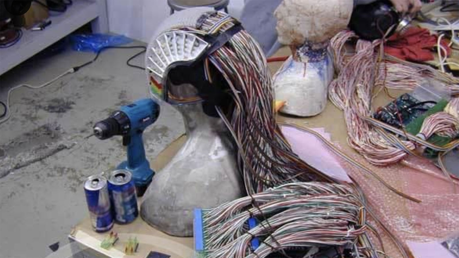 Daft Punk helmet wiring