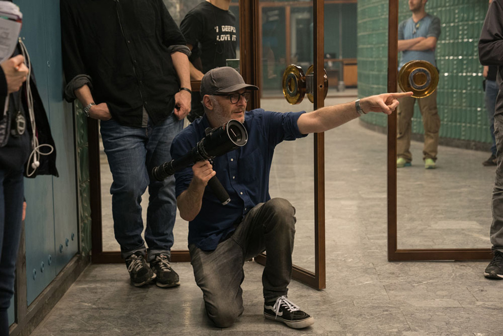 Director Francis Lawrence on the set of Red Sparrow. Image © 20th Century Fox