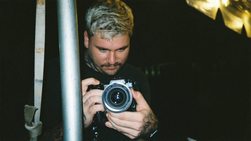 Bryce with Fujifilm camera.