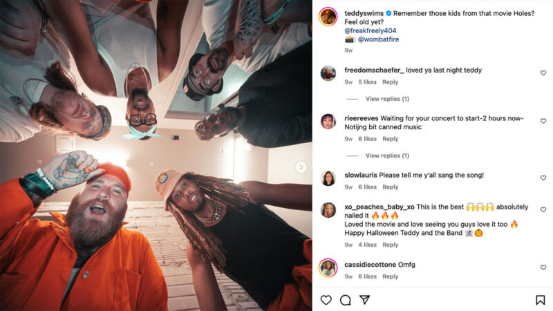 Teddy Swims' Instagram feed