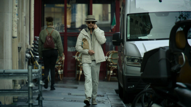 The primary tool the assassin in The Killer uses is his cell phone. Image © Netflix