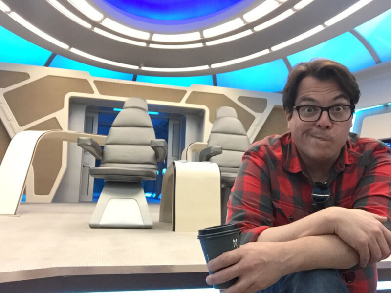 Editor Tom Costantino on one of the impressive sets from The Orville. Image @ Twitter