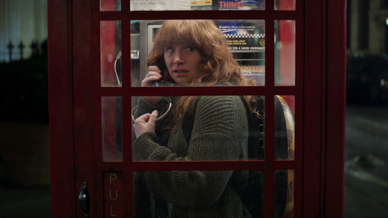 Elly starts to distrust Aidan after overhearing one of his phone calls. Image © Apple