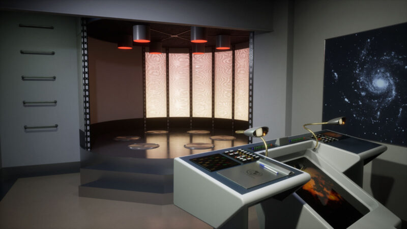 Star Trek Enterprise's transporter room