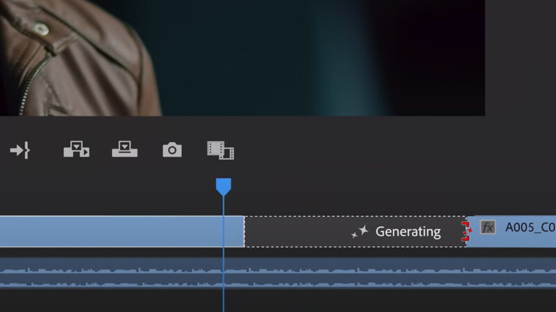 Premiere Pro AI tools - Generative Extend