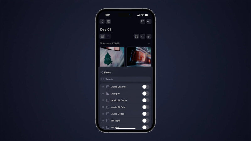 Workflow on the go with the redesigned Frame.io V4 mobile app.