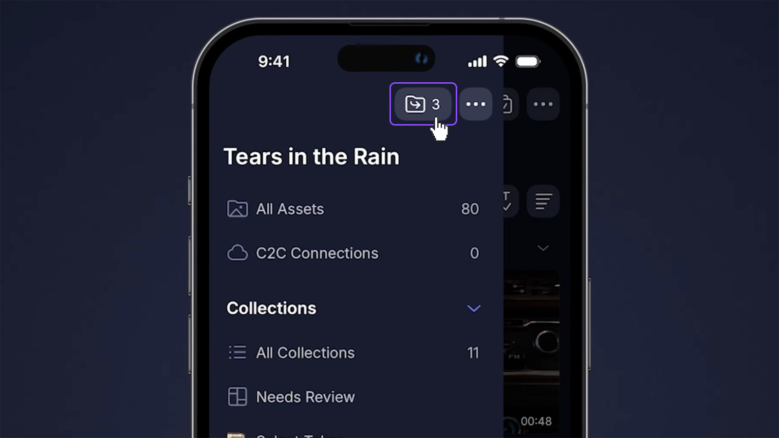 …then tap the Nested Folder button…