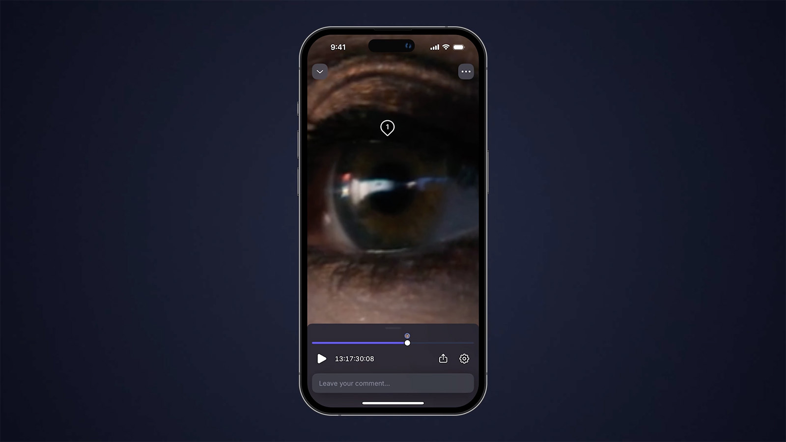 Frame.io V4 mobile’s 400% zoom feature is perfect for inspecting fine details on small devices…