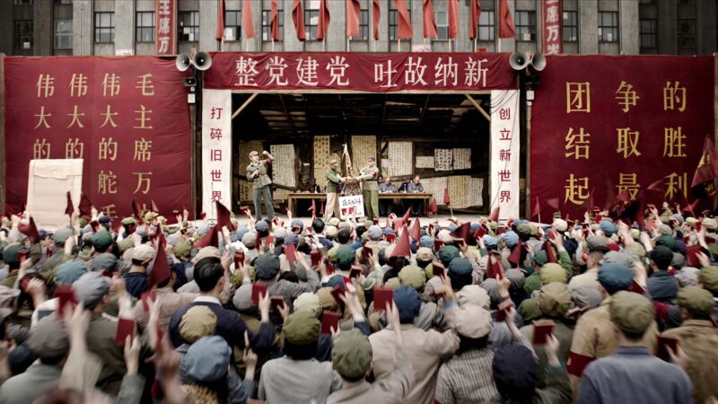 A decision made during the Chinese Cultural Revolution ends up putting all of humanity at risk. Image © Netflix