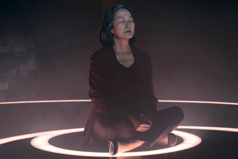 Rosalind Chao plays Ye Winjie, a fanatic who wants to help aliens invade Earth. Image © Netflix