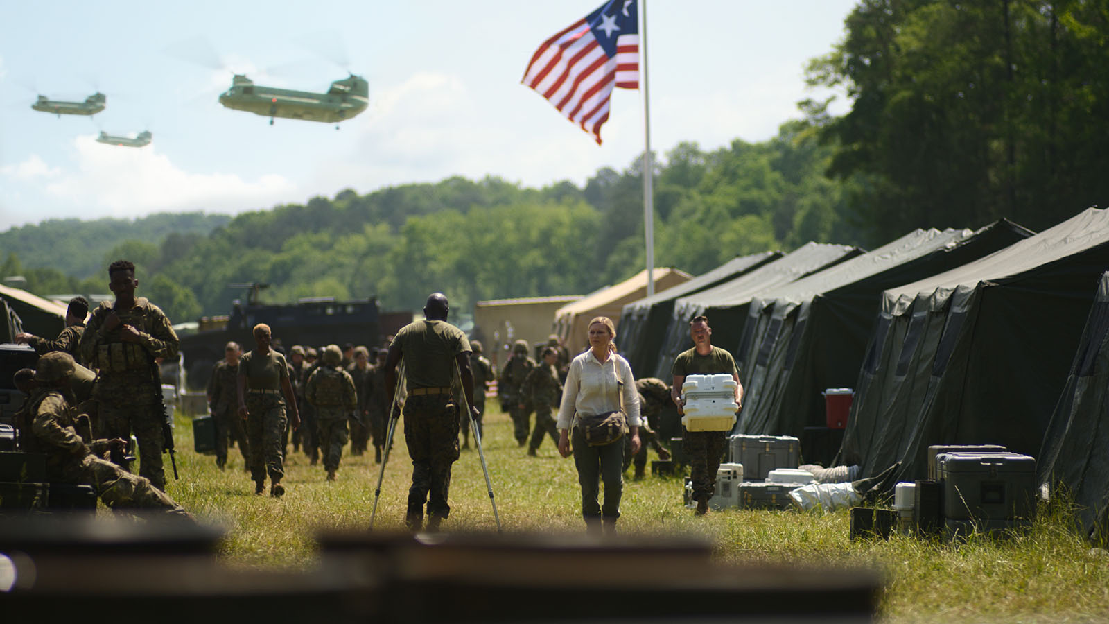 The gang discovers that the WF is about to invade the White House and capture the president. Image © A24