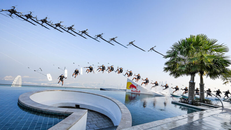 Extreme water skiing.