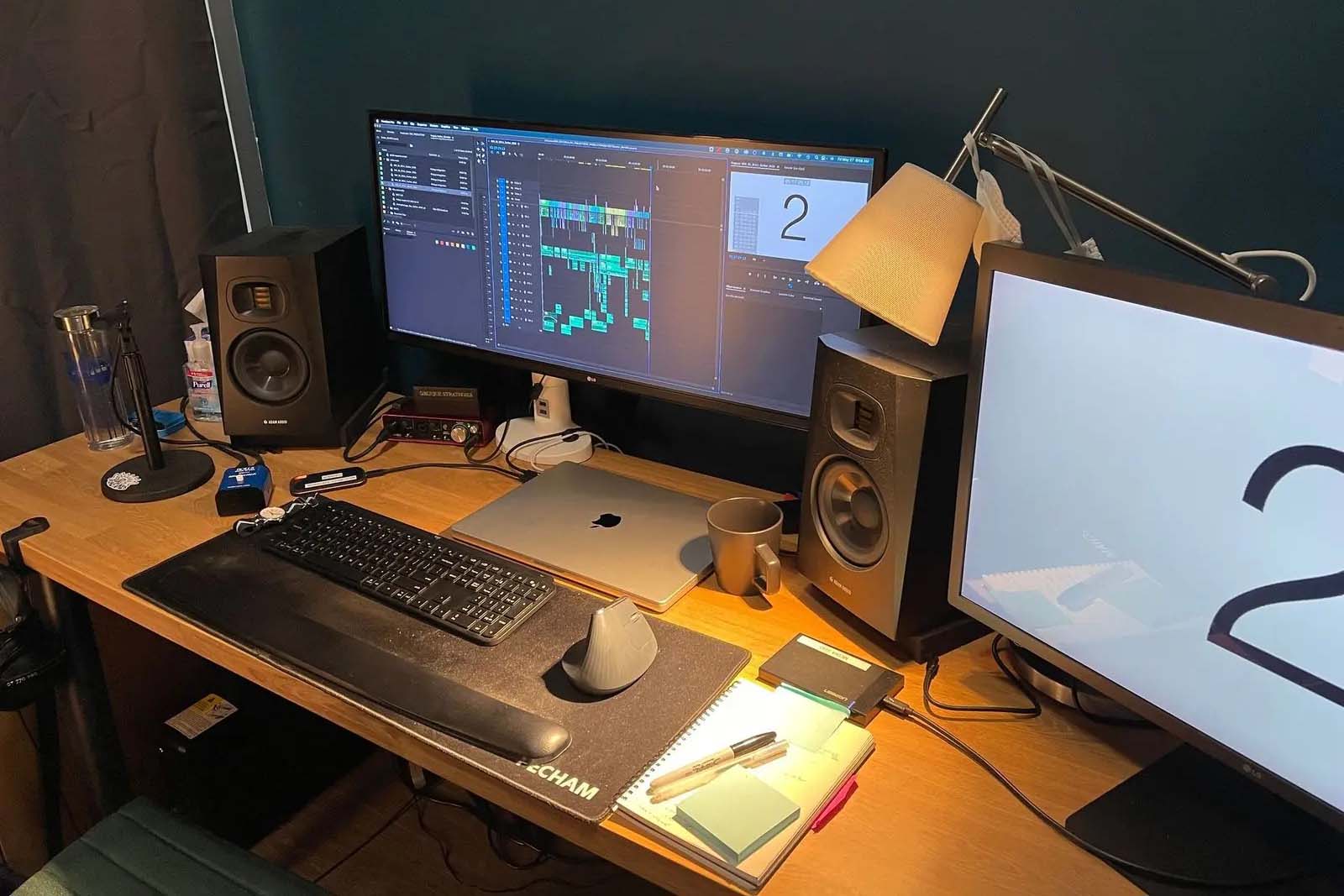 Spermworld editor, writer, and co-producer Daniel Garber’s editing setup. Image © Daniel Garber