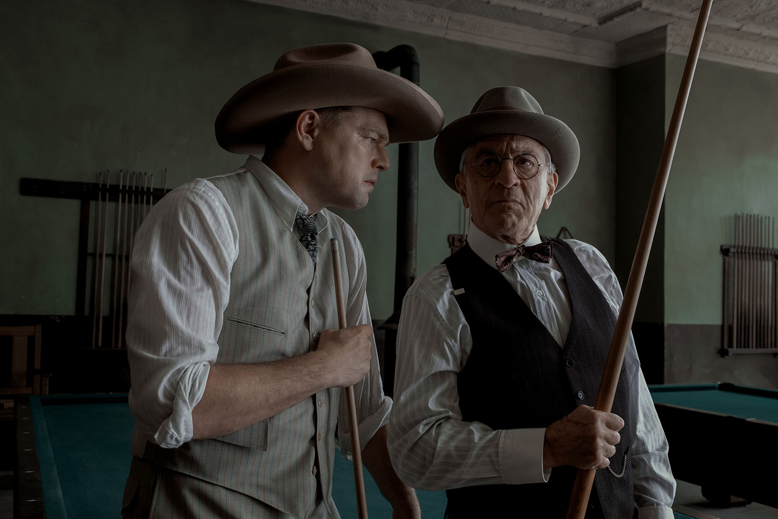 Hale manipulates Ernest until he is complicit in the Osage murders. Image © Apple