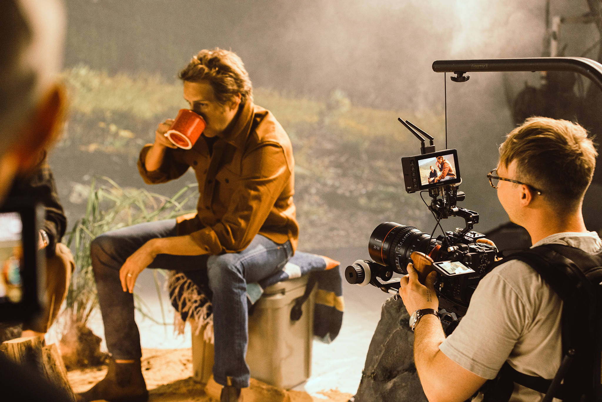 On set behind the scenes photo from Outbound Life