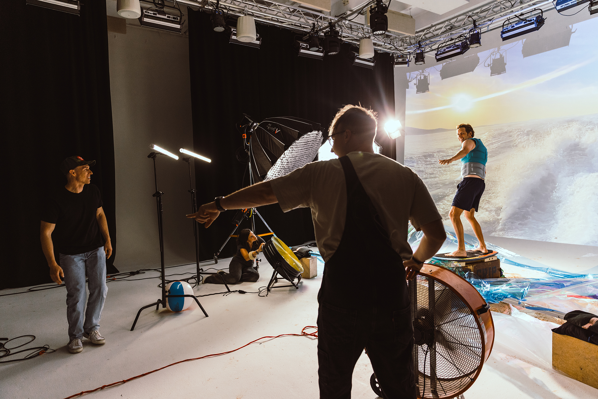 On set behind the scenes photo from Outbound Life