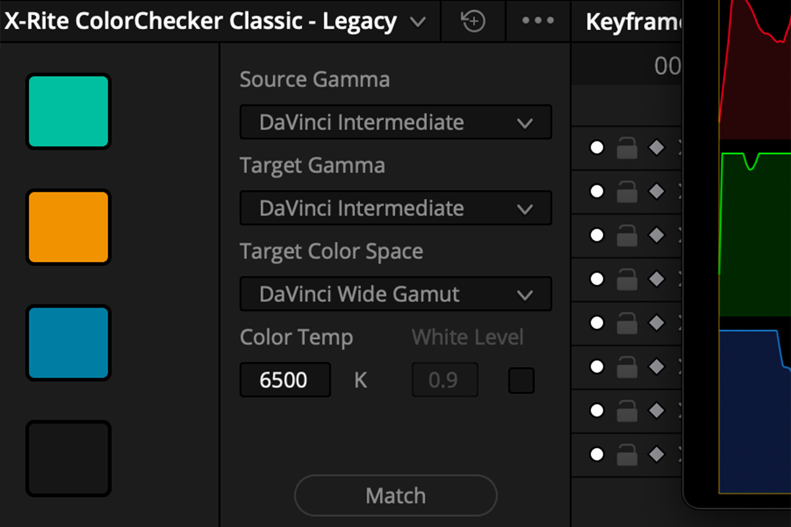 Make sure your configurations are set correctly before each color match.