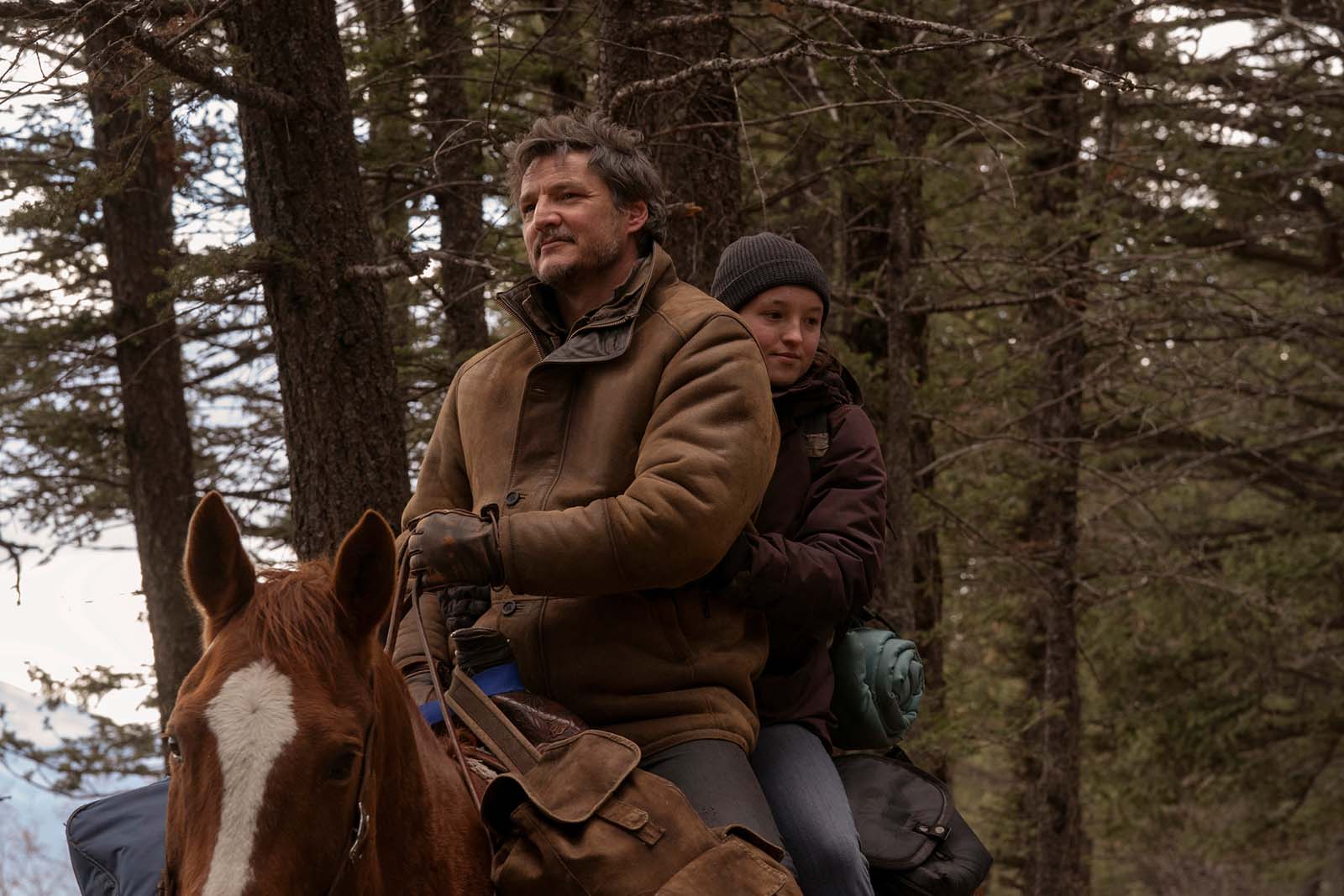 Joel and Ellie have to hoof it across America, literally. Image © HBO